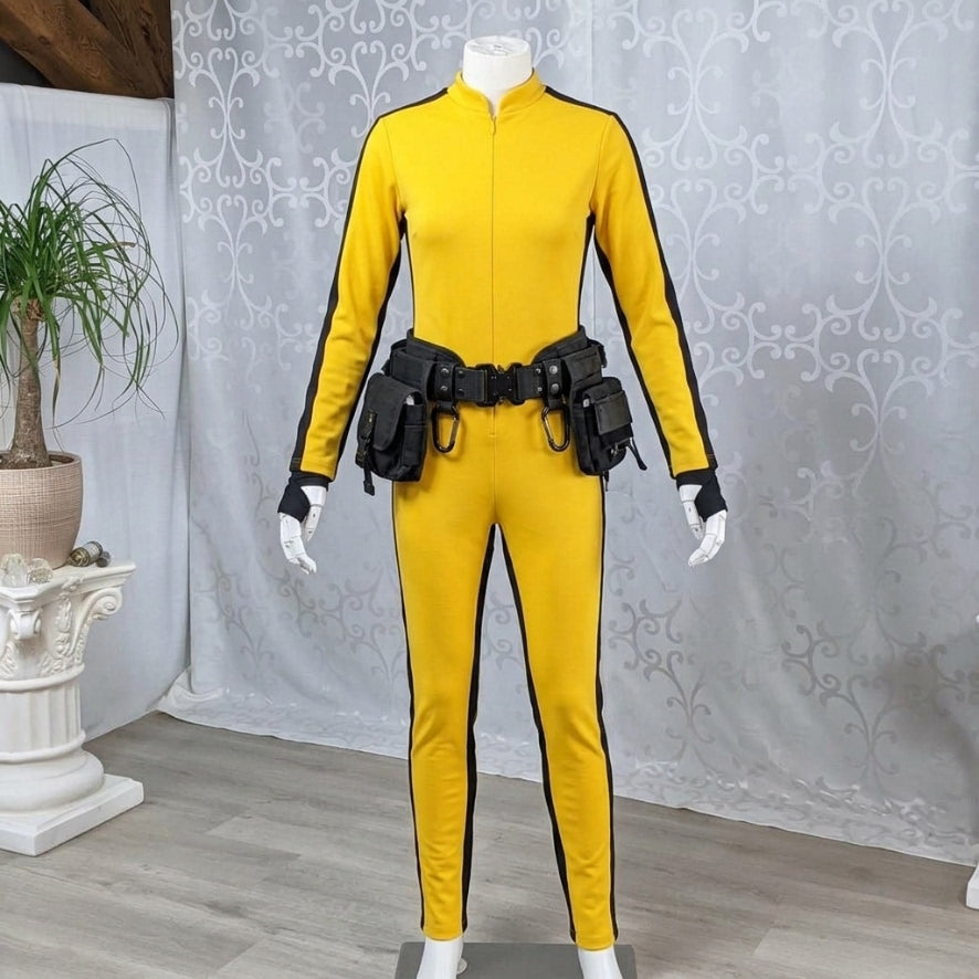Kill Bill Costume for Adults - Yellow Bride Jumpsuit