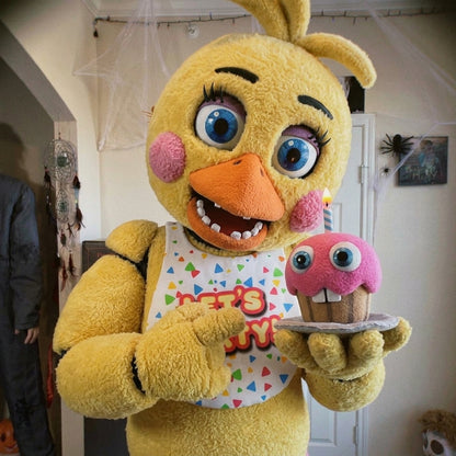 Toy Chica holding cupcake prop